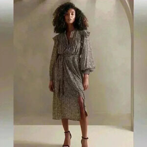 Banana Republic FLUTTER MIDI SHIRTDRESS